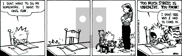 Calvin and Hobbes - Saturday May 12, 1990 Comic Strip