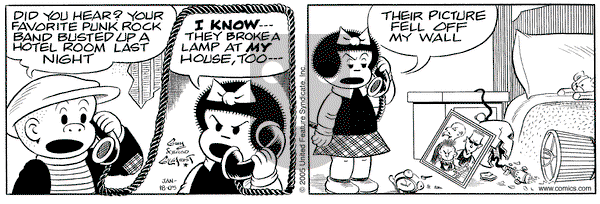 Nancy on Tuesday January 18, 2005 Comic Strip