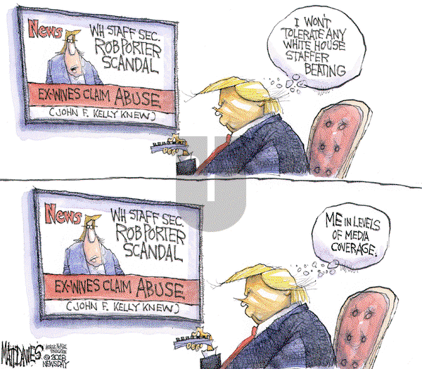 Matt Davies on Monday February 12, 2018 Comic Strip