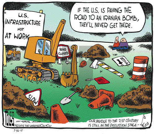 Tom Toles on Thursday July 16, 2015 Comic Strip