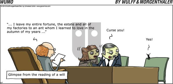 WuMo on Sunday August 7, 2016 Comic Strip