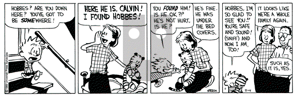 Calvin and Hobbes on Thursday May 4, 1989 Comic Strip