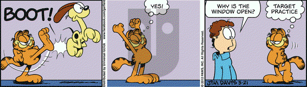 Garfield on Wednesday March 21, 2012 Comic Strip