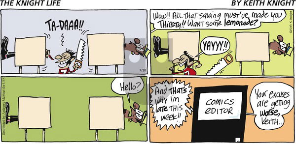 The Knight Life on Sunday July 28, 2019 Comic Strip