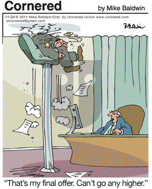 Cornered on Thursday November 24, 2011 Comic Strip