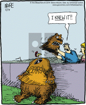 In the Bleachers on Thursday July 17, 2014 Comic Strip