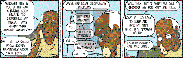 The Boondocks on Friday September 22, 2006 Comic Strip