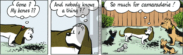 Fred Basset on Thursday April 19, 2018 Comic Strip