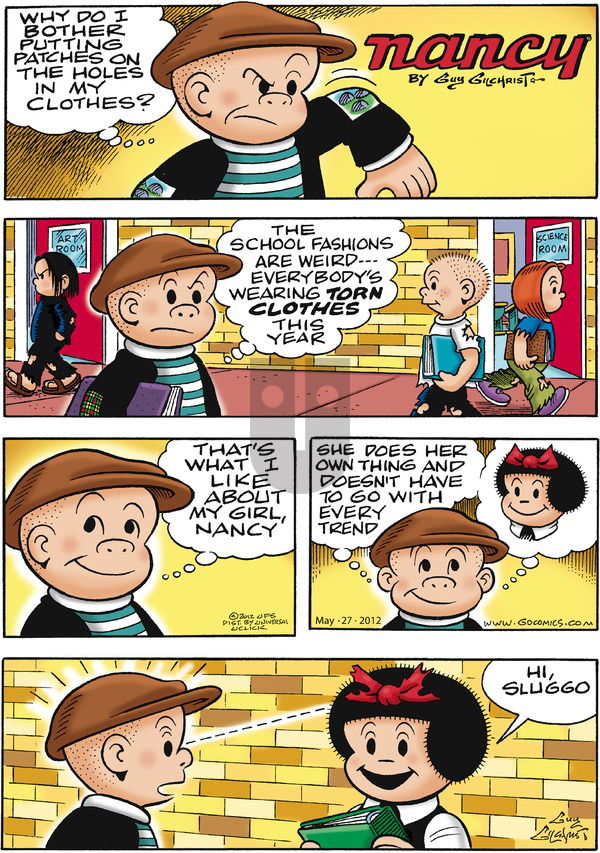 Nancy on Sunday May 27, 2012 Comic Strip