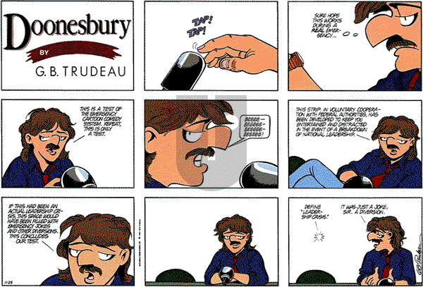 Doonesbury on Sunday November 25, 1990 Comic Strip