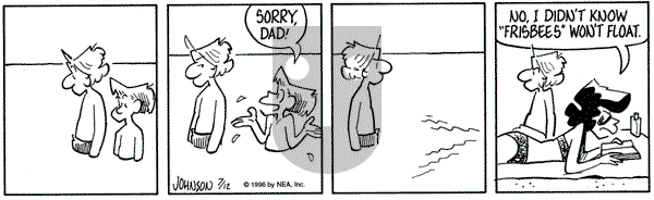 Arlo and Janis on Friday July 12, 1996 Comic Strip