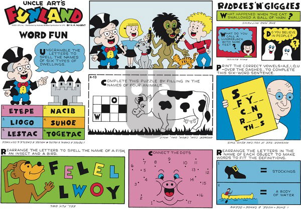 Uncle Art's Funland on Sunday April 13, 2025 Comic Strip