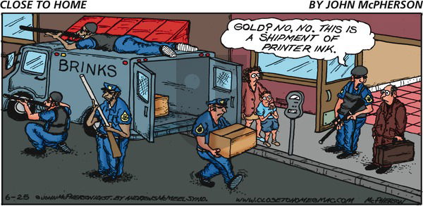 Close to Home on Sunday June 25, 2017 Comic Strip
