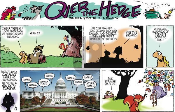 Over the Hedge on Sunday November 24, 2013 Comic Strip