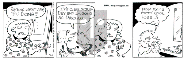 Soup to Nutz - Old on Wednesday September 15, 2004 Comic Strip