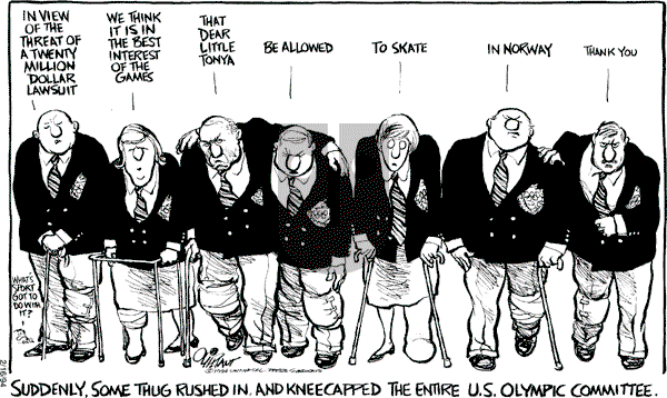 Pat Oliphant - Wednesday February 16, 1994 Comic Strip