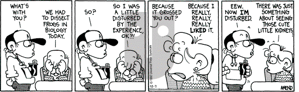 FoxTrot - Monday December 7, 1992 Comic Strip