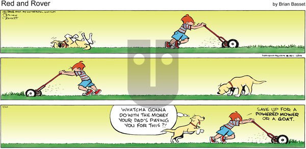 Red and Rover on Sunday July 24, 2016 Comic Strip
