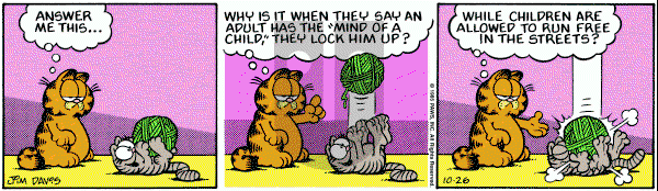 Garfield on Saturday October 26, 1985 Comic Strip