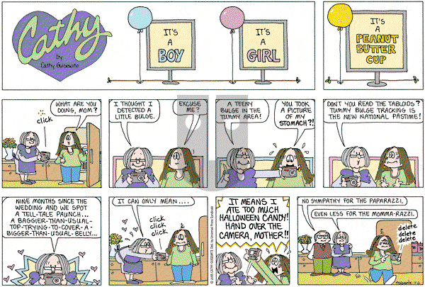 Cathy Classics - Sunday November 6, 2005 Comic Strip