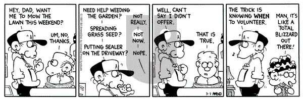 FoxTrot on Friday March 7, 1997 Comic Strip