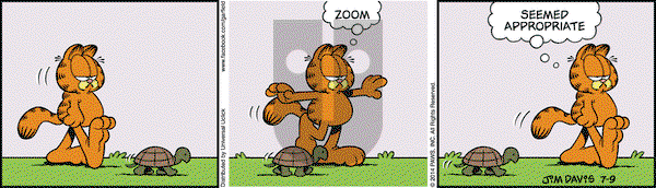 Garfield on Wednesday July 9, 2014 Comic Strip