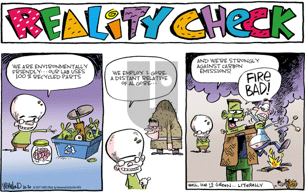 Reality Check on Sunday October 30, 2011 Comic Strip