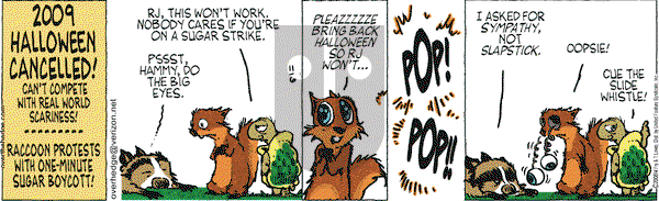 Over the Hedge on Friday November 7, 2008 Comic Strip