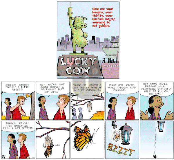 Lucky Cow on Sunday November 4, 2007 Comic Strip