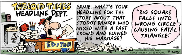 Frank and Ernest - Monday April 18, 2005 Comic Strip
