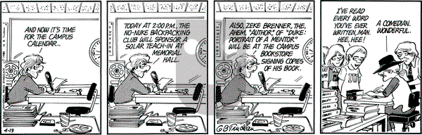 Doonesbury on Saturday April 19, 1980 Comic Strip