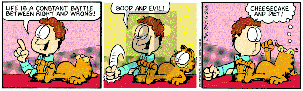 Garfield on Friday February 18, 1994 Comic Strip