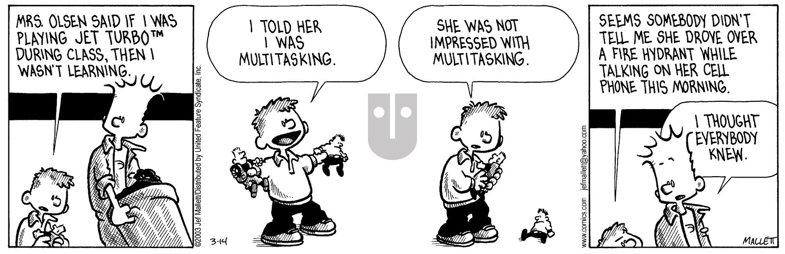 Frazz - Friday March 14, 2003 Comic Strip