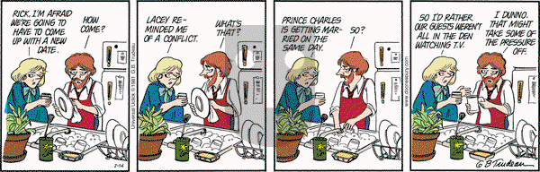 Doonesbury on Saturday February 14, 2015 Comic Strip