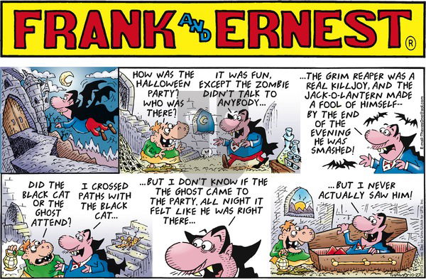 Frank and Ernest on Sunday October 27, 2013 Comic Strip