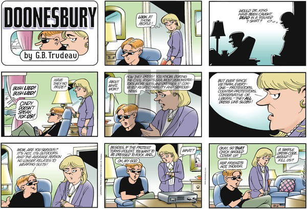 Doonesbury on Sunday October 2, 2005 Comic Strip