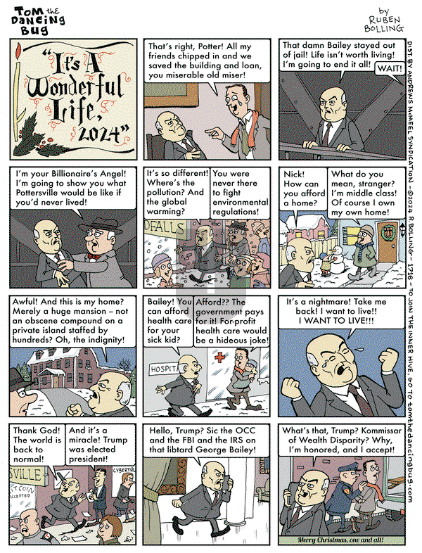 Tom the Dancing Bug on Friday December 20, 2024 Comic Strip