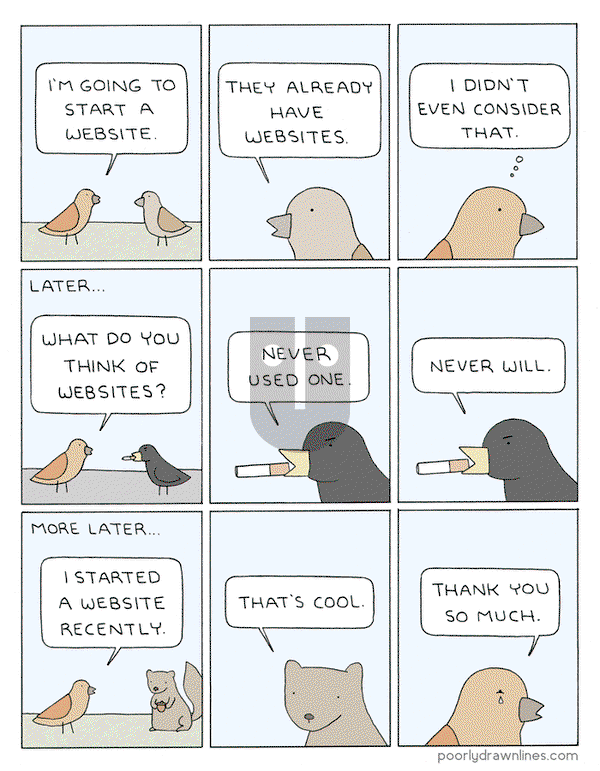 Poorly Drawn Lines - Wednesday November 21, 2018 Comic Strip