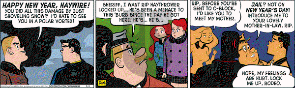 Rip Haywire on Thursday January 1, 2015 Comic Strip