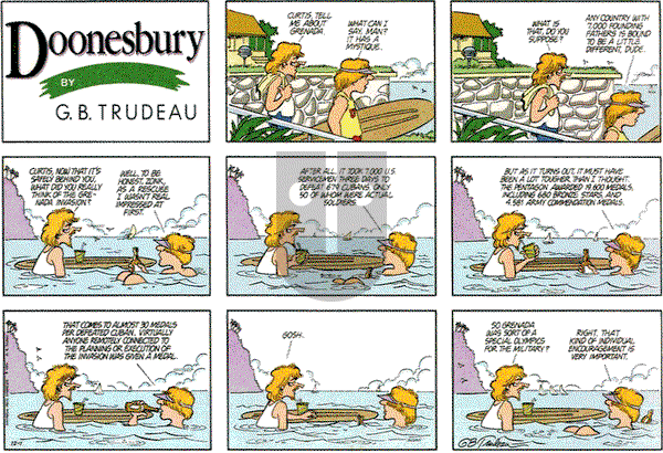 Doonesbury on Sunday December 1, 1985 Comic Strip