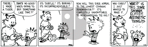 Calvin and Hobbes on Friday June 26, 1992 Comic Strip