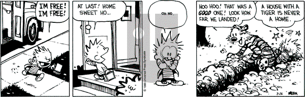 Calvin and Hobbes on Monday March 26, 1990 Comic Strip