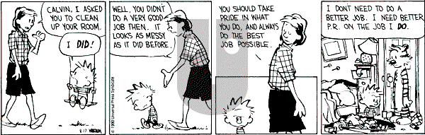 Calvin and Hobbes - Friday August 17, 1990 Comic Strip