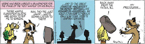 Over the Hedge on Saturday February 16, 2008 Comic Strip
