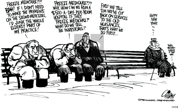 Pat Oliphant - Friday December 28, 1984 Comic Strip