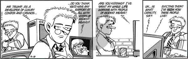 Doonesbury on Saturday September 19, 1987 Comic Strip