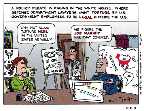 Ted Rall on Thursday October 23, 2014 Comic Strip