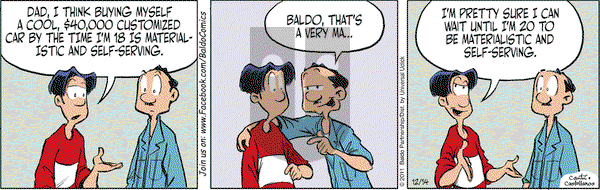 Baldo on Wednesday December 14, 2011 Comic Strip