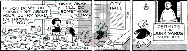 Nancy on Friday July 4, 1969 Comic Strip