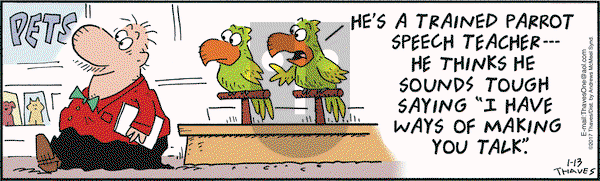 Frank and Ernest on Friday January 13, 2017 Comic Strip